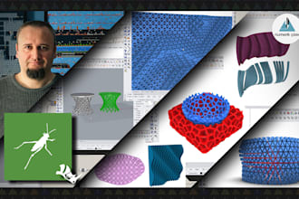 teach you parametric design using grasshopper in rhino 3d