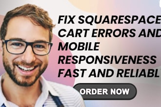 fix squarespace cart errors and mobile responsiveness fast and reliably