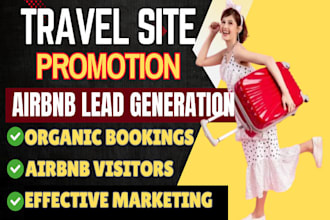 do SEO and travel site promotion to boost airbnb listings and hotel bookings