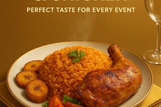 make delicious jollof rice and chicken for any event