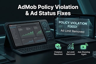 fix admob policy violation, ad limit, or ads not showing issues