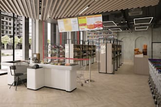 render3d supermarket interior,retail store design,space plan,storefront,mall,cgi
