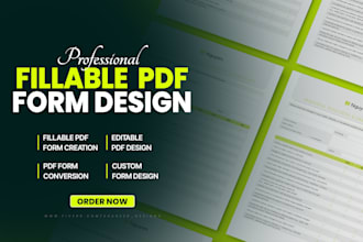 design and develop fillable PDF form in acrobat