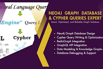 build, optimize neo4j graph database with cypher queries and redisgraph tasks