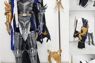 commission sewing wearable armor wearable cosplay for 3d print eva foam fabrics