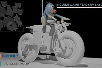 create game ready 3d models with texturing uv unwrapping for unity unreal