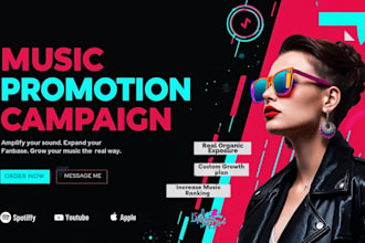 do spotify and apple music promotion with real organic ads campaigns
