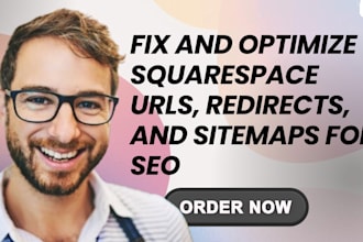 fix and optimize squaresapce urls redirects and sitemaps for SEO