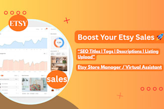 be your etsy store manager and virtual assistant for daily tasks