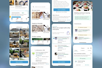 build a service marketplace app with booking, bidding, payments