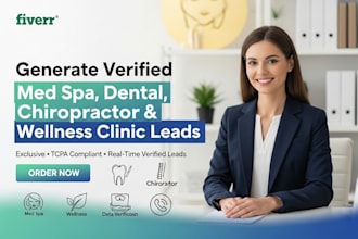 generate verified med spa dental chiropractor weight loss clinic wellness leads