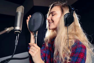 record female vocals, female music producer female singer for metal, rock songs