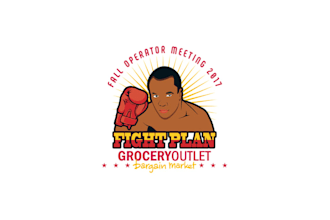 design luxurious boxing themed annual conference logo