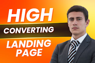create high converting landing page or sales funnel for lead generation