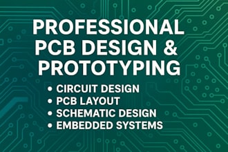 pcb layouts and prototypes for your electronic projects