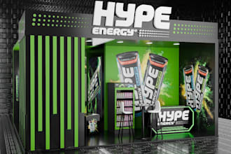 design premium product display stand in 3d for your brand