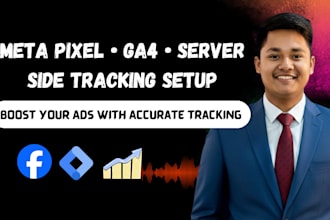 fix or setup facebook pixel, google analytics 4 server site tracking