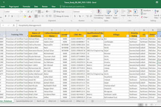 clean, format, split excel data