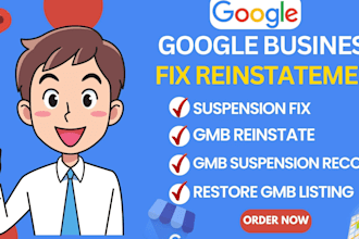 do suspended gmb, appeal and reinstate google business suspension