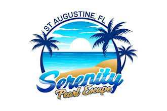 create wonderful and excellent beach logo design