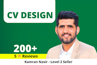 do professional CV design or resume design