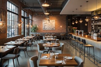 design restaurant, cafe, coffee shop, bar, retail store interior,