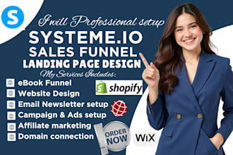 build systeme io sales funnel systeme io website, systeme io landing page