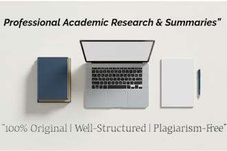 create professional research summaries and academic reports