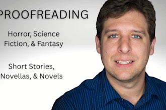 proofread your fantasy, sci fi, or horror novel