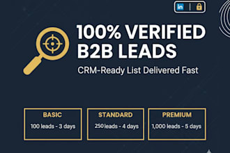 build a high quality leads list with verified emails