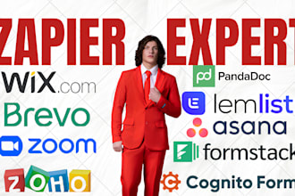zapier expert wix pandadoc cognitoform brevo formstack lemlist asana zoom zoho