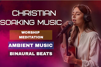 produce christian soaking music, ambient worship meditation with binaural beat