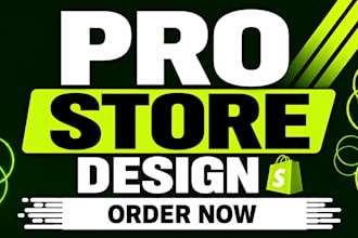 redesign your shopify dropshipping store or pro store design