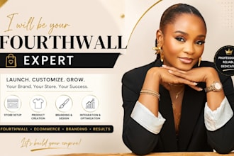 setup fourth wall store, design fourthwall website print on demand