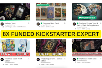 be your expert consultant for your kickstarter campaign