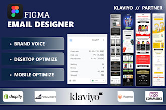 design optimize figma email template for email marketing flows and campaigns