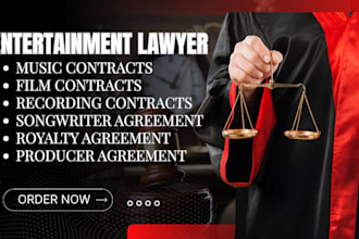 be your professional entertainment lawyer for music and film contract