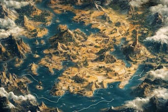 make a fantasy map for  fantasy