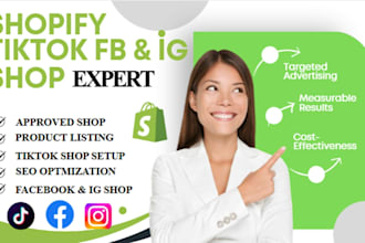 setup 30k tik tok shop, tiktok shop setup tiktok shopify marketing facebook shop