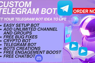 develop an advanced telegram bot