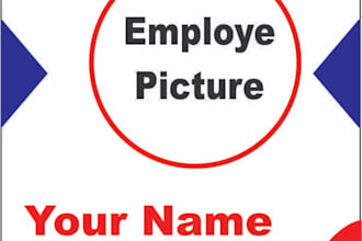 design professional employee cards for your company