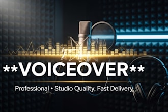 provide a professional voiceover for videos