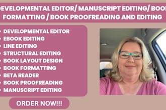 developmental edit proofread line edit and polish your book, novel or manuscript