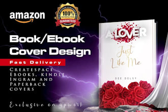 design professional book cover, ebook cover and kindle book cover