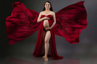 do professional maternity photo editing and natural pregnancy photo retouching