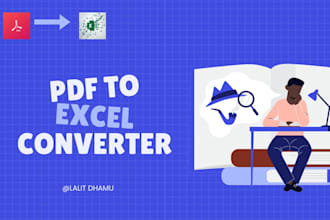 pdf to excel data entry with ocr and formatting