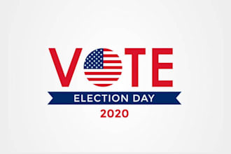 do unique political campaign and election logo design