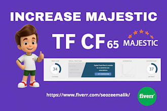 increase majestic trust flow tf cf 60 plus