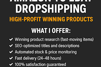amazon to ebay dropshipping with SEO optimized titles