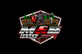create high quality and beautiful fence logo design